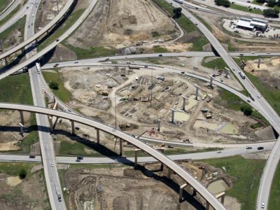 April 2015: 35W/IH 820 interchange looking south
