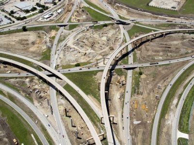 April 2015: 35W-IH 820 interchange looking west