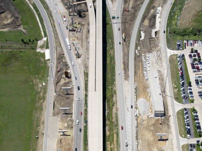April 2015: IH 820 just east of 35W looking west