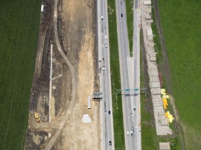 April 2015: 35W south of Meacham Boulevard