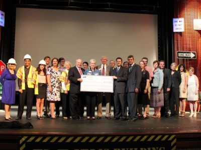 The LBJ Express Project Team, LBJ Infrastructure Group LLC and Trinity Infrastructure LLC provide a $502,250 grant to the Carrollton-Farmers Branch ISD to benefit the students of R.L Turner High School