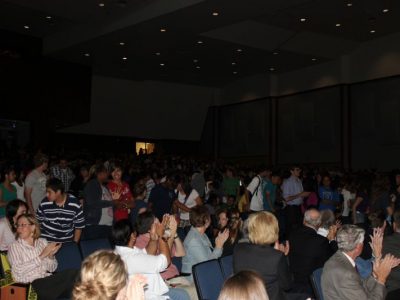 Over 1,000 RL Turner High School students joined in the celebration.