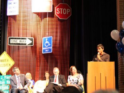 Shohaib Virani, RL Turner Junior, spoke about the importance of his education.