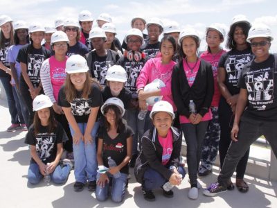 In celebration of women working in STEM careers, approx. 50 Girl Scouts of Northeast Texas troop members visited LBJ Express for hands-on STEM learning.