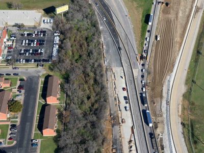 February 2016: 287 just east of I-35W looking west