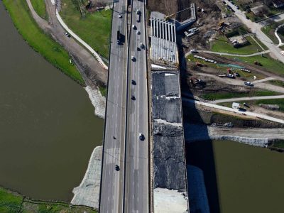February 2016: 35W at the Trinity River looking south
