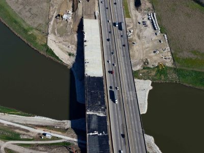 February 2016: 35W at the Trinity River looking north