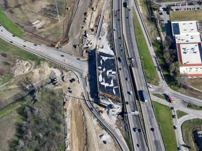 February 2016: 35W at Northside Dr./Yucca Ave. looking north