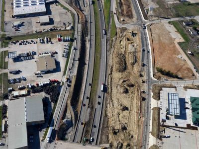 February 2016: 35W at Papurt Dr. looking south