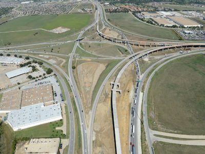 October 2013: 35W IH 820 interchange facing north