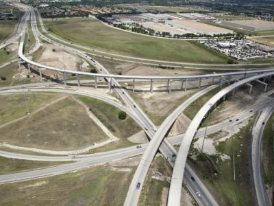 July 2013: IH 35W/IH 820 interchange, facing northeast