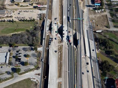 February 2016: 35W just north of Meacham Blvd. looking north