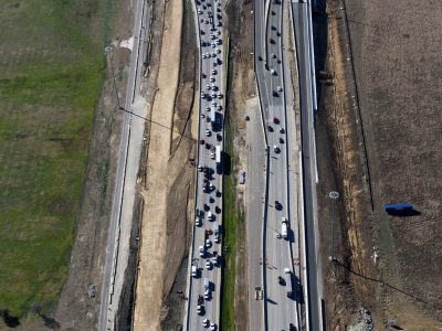 February 2016: 35W just north of I-820