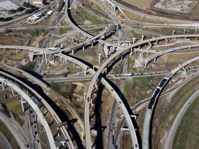 February 2016: 35W / 820 interchange looking west