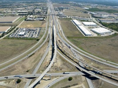 September 2013: 35W/IH 820 interchange facing east