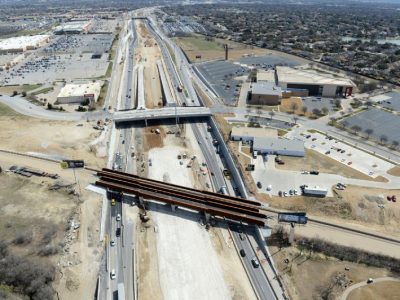 March 2014: IH 820 west of Iron Horse Blvd.