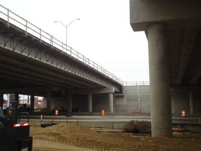 February 2014: Future westbound lanes at Central Drive