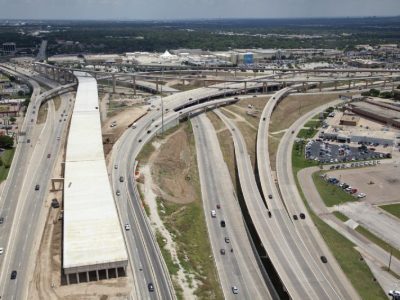 July 2013: North East Mall interchange (IH 820/Airport Freeway) facing southeast