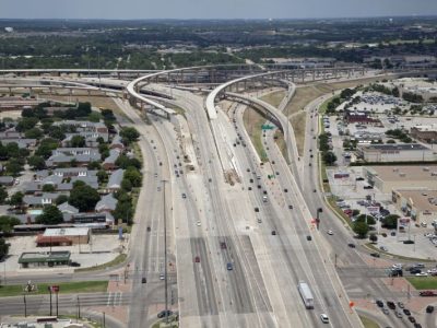 July 2013: North East Mall interchange (IH 820/Airport Freeway) facing southeast