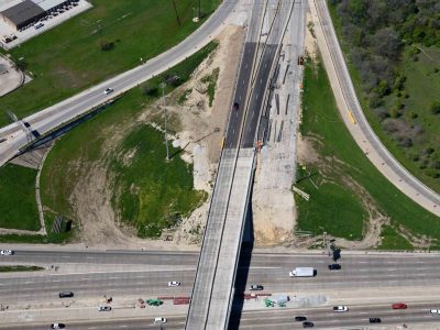 827 at I-35W looking west