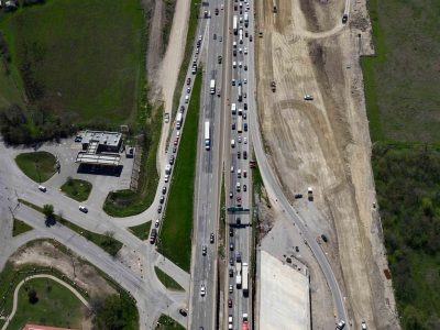 35W at Northside Dr.Yucca Ave. looking south