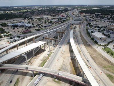 July 2013: North East Mall interchange (IH 820/Airport Freeway) facing east
