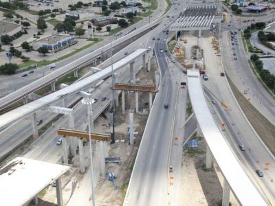July 2013: North East Mall interchange (IH 820/Airport Freeway) facing east
