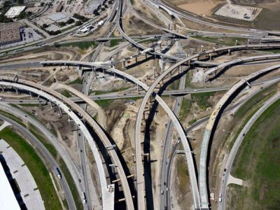 820 at the I-35W/I-820 interchange looking west