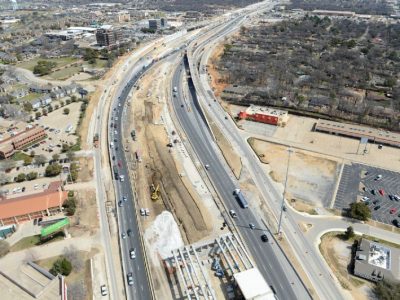 March 2014: SH 121/183 west of Precinct Line Road