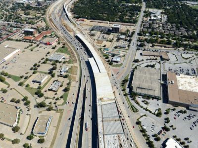 October 2013: IH 820 SH 121/183 interchange facing east
