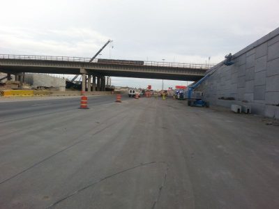 November 2013: Eastbound IH 820 at Iron Horse Blvd.