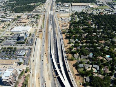 October 2013: SH 121/183 west of Precinct Line Road