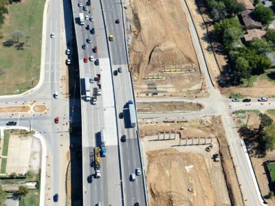 October 2013: SH 121/183 at Norwood Drive