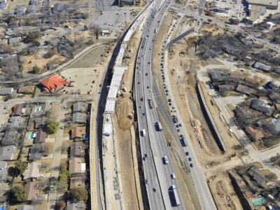 January 2013: SH 121/183 at future Norwood Drive/Brown Trail exit
