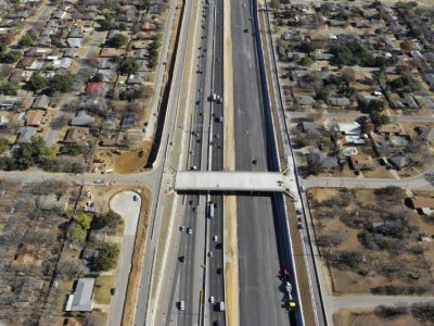 December 2012: SH 121/183 at Hurstview Drive