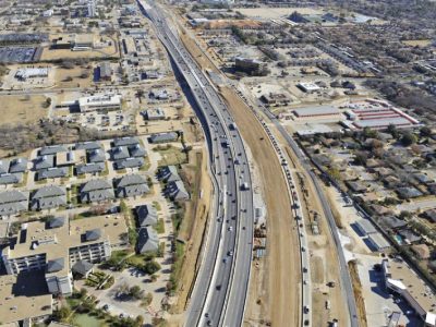 December 2012: SH 121/183 between Bedford Road and Forest Ridge Drive