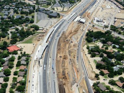 May 2013: Future SH 121/183 westbound exit to Brown Trail/Norwood Drive