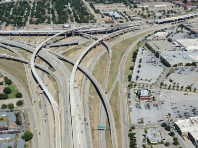 September 2013: IH820/SH121/SH183 interchange facing southeast
