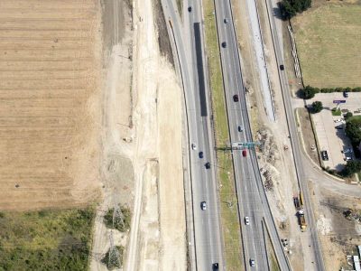 August: 35W south of Meacham Blvd. looking north
