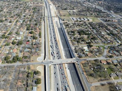 February 2014: SH 121/183 at Hurstview Drive