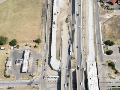 August: 35W at Meacham Blvd. looking north