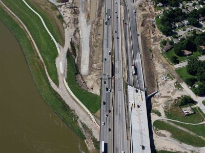 35W at the Trinity River looking south