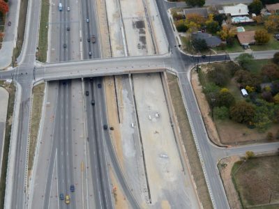 November 2013: SH 121/183 at Hurstview Drive
