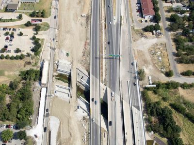 August: 35W north of Meacham Blvd. looking north