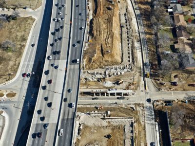 December 2013: SH 121/183 at Norwood Drive