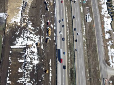 February 2015: 35W looking northbound south of Meacham Blvd