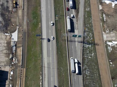 35W north of NE 28th St looking southbound