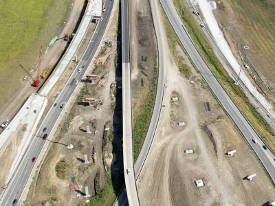 August: 35W north of I-820 looking north