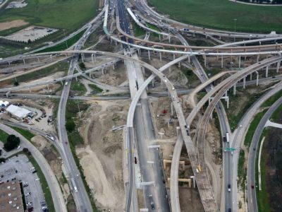 35W-820 interchange looking northbound