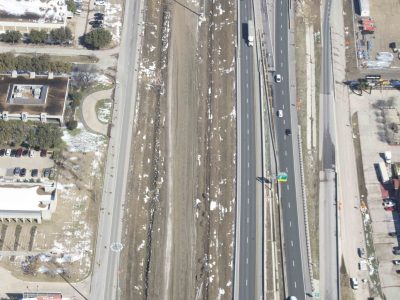 February 2015: 35W looking northbound north of Meacham Blvd